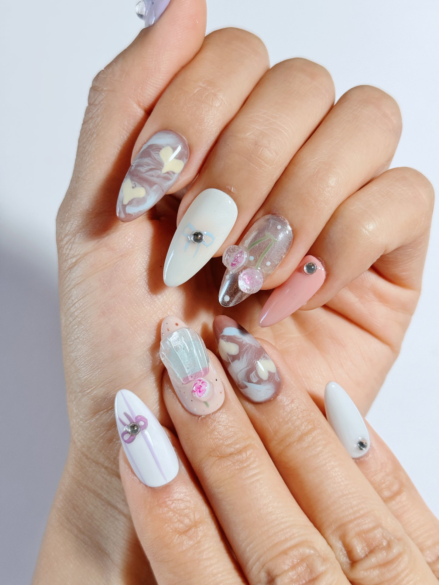 Whimsical Candy & Ice Cream Press-On Nails