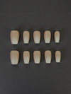 Short Square Nude Ombre Press-On Nails – Classic Baby Boomer Handmade Nail Set
