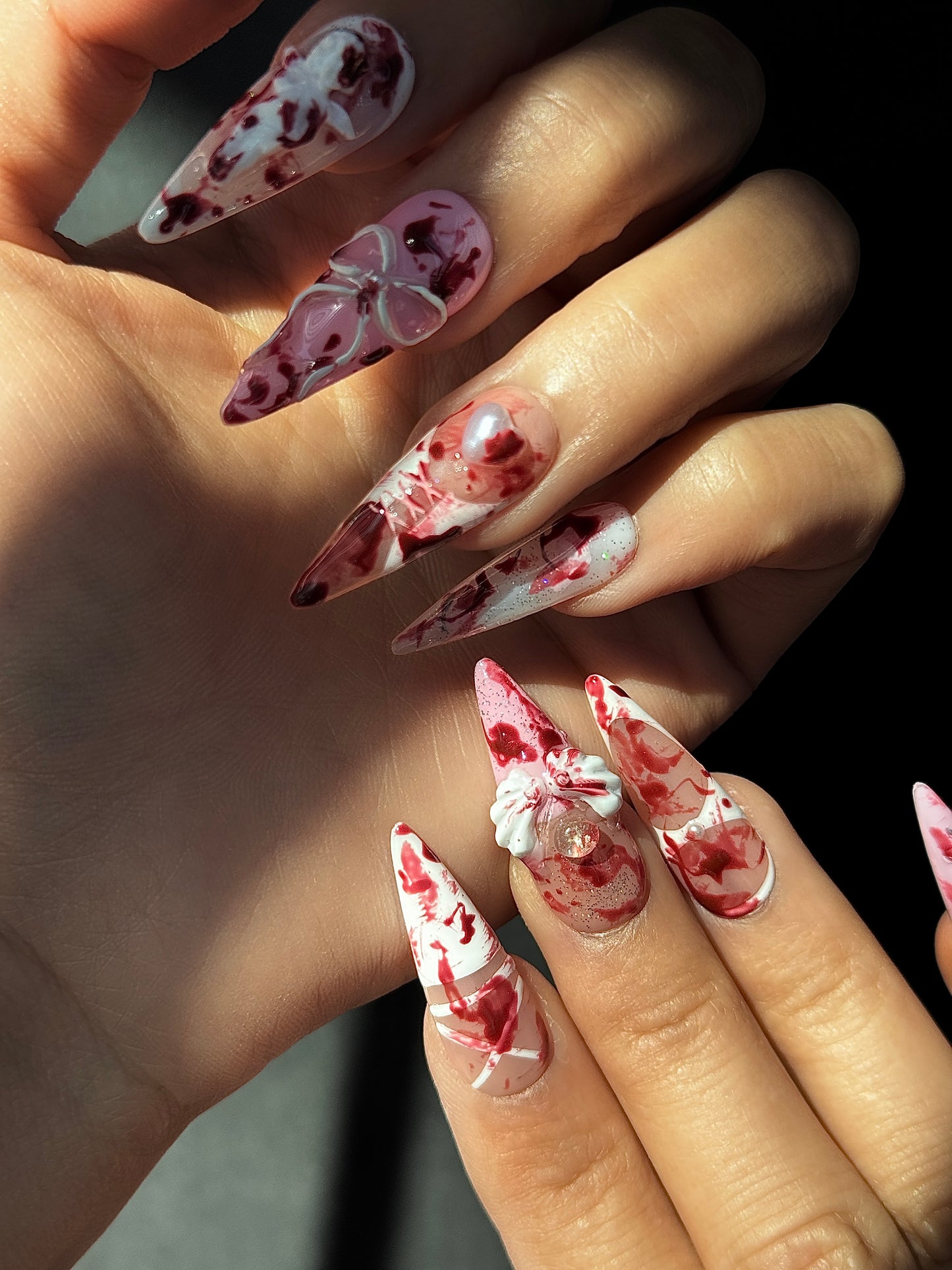 Fallen Angel Y2K Press-On Nails