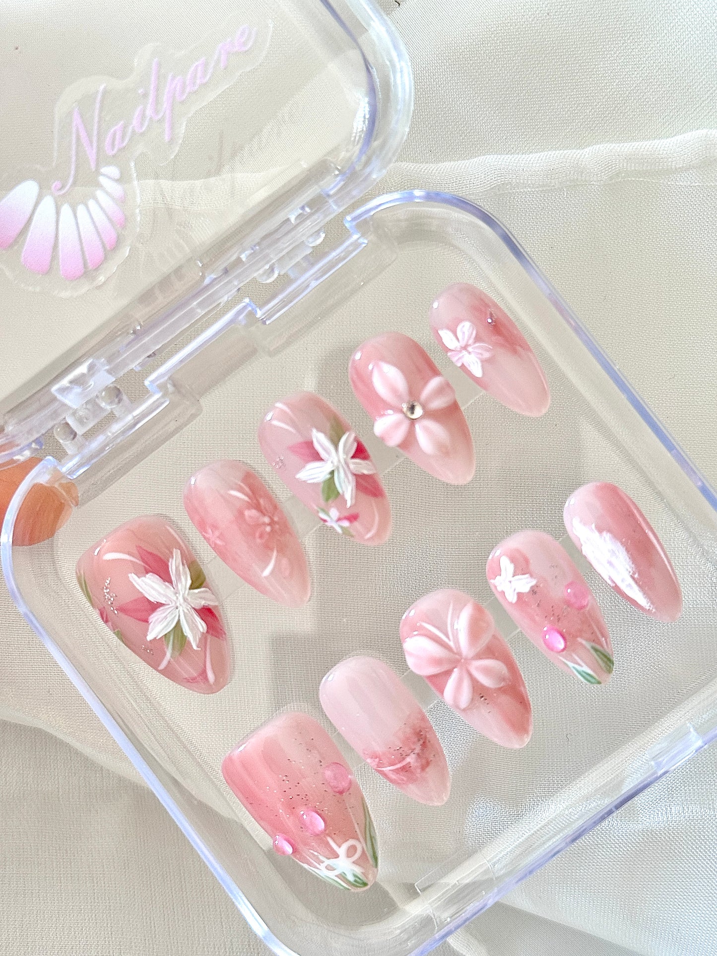 Pink Blossom Garden Nail Art Set
