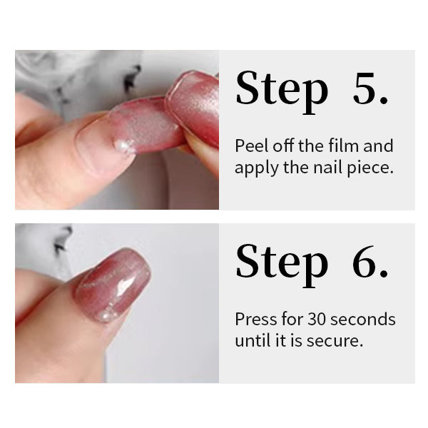 Cherry Bomb Star Nails Set | Red x Silver Metallic with 3D Stars & Hand-Painted Cherries