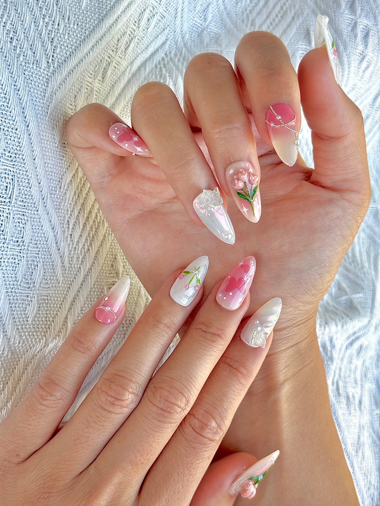 Blush Butterfly & Bloom Nail Art Set