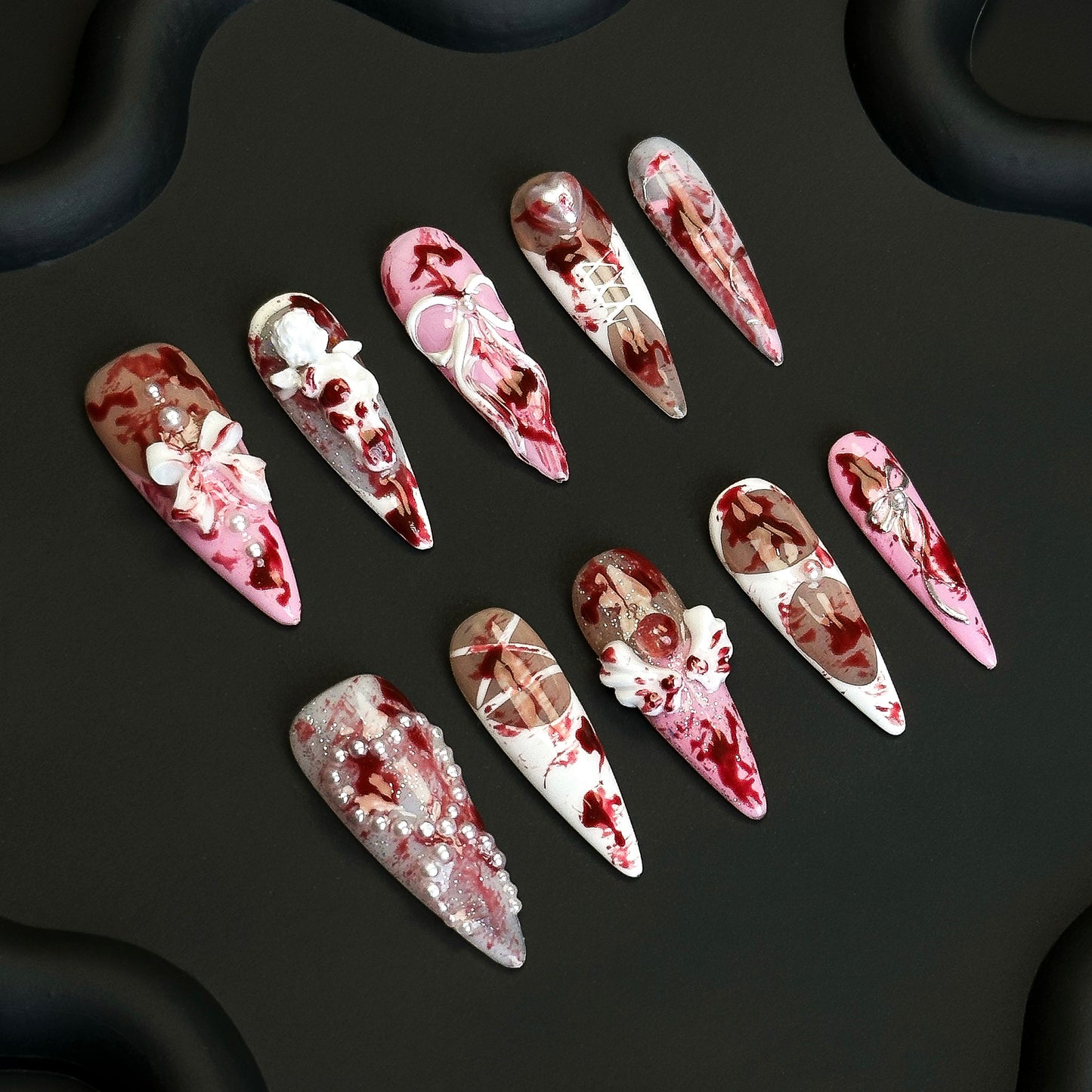Fallen Angel Y2K Press-On Nails