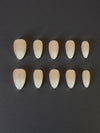 Short Almond Nude Ombre Press-On Nails – Classic Baby Boomer Handmade Nail Set